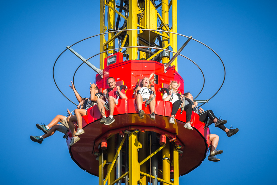 Flash Tower - Ange Michel - parc d'attraction - manège à sensation _